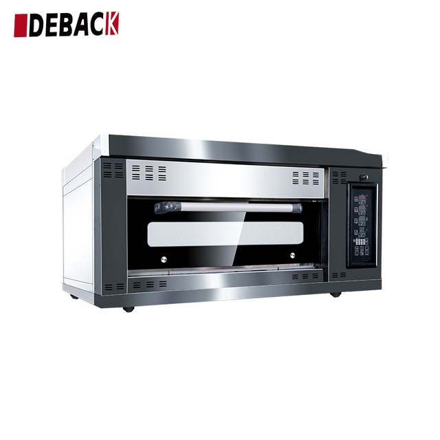 Small Commercial Bakery Equipment 220V Electric 1 Deck 2 Trays Gas electric Oven Single Deck Oven With Steam Hotels Pizza Baking