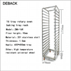High Quality 16-Layer Commercial Stainless Steel Rotary Oven Baking Tray Rack Smart Trolley New Wholesale from China