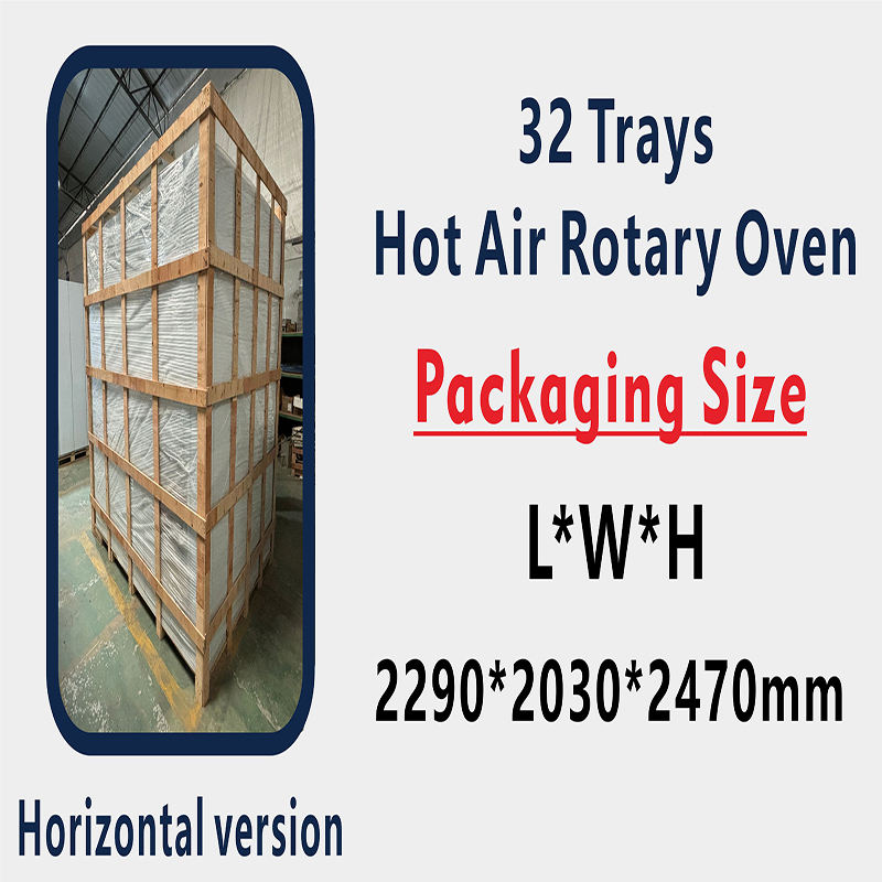 Good Selling Pizza Baking Equipment Rotary Oven for Bakery Industrial Stainless Steel Rotary Rack Oven for Bread Food Shops