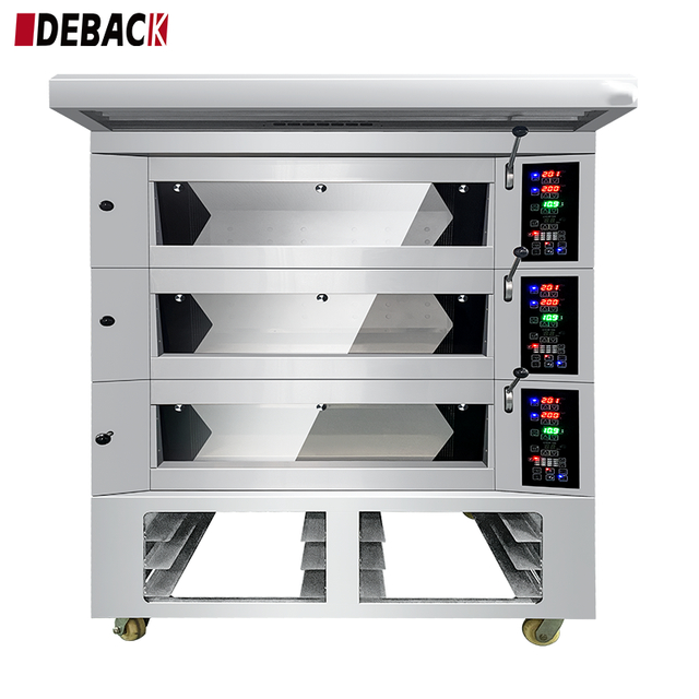Bakery Equipment Commercial Bread Cake Cookie Making Machine Baking Oven European Style Electric Deck Oven for Snack Food