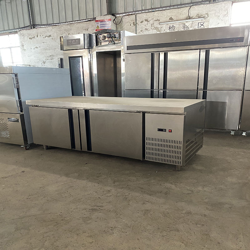 Commercial 220V Stainless Steel Dual-Temperature Digital Compressor Cooler Air Refrigeration Working Table for Kitchen Cool