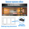 New Stainless Steel Electric & Gas 380V 3 Deck 5 Trays High Productivity Commercial Deck Oven for Bread Nuts Corn