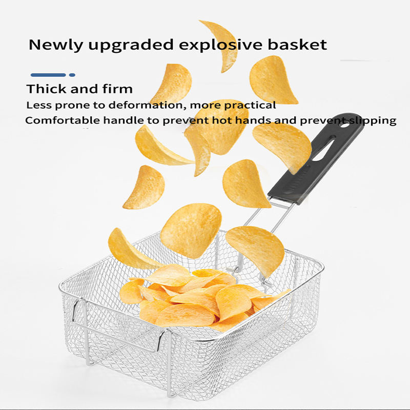 Commercial Professional Stainless Steel Electric Deep Fryer New Condition 220V for Restaurant Use Industrial Oil Fryer Machine