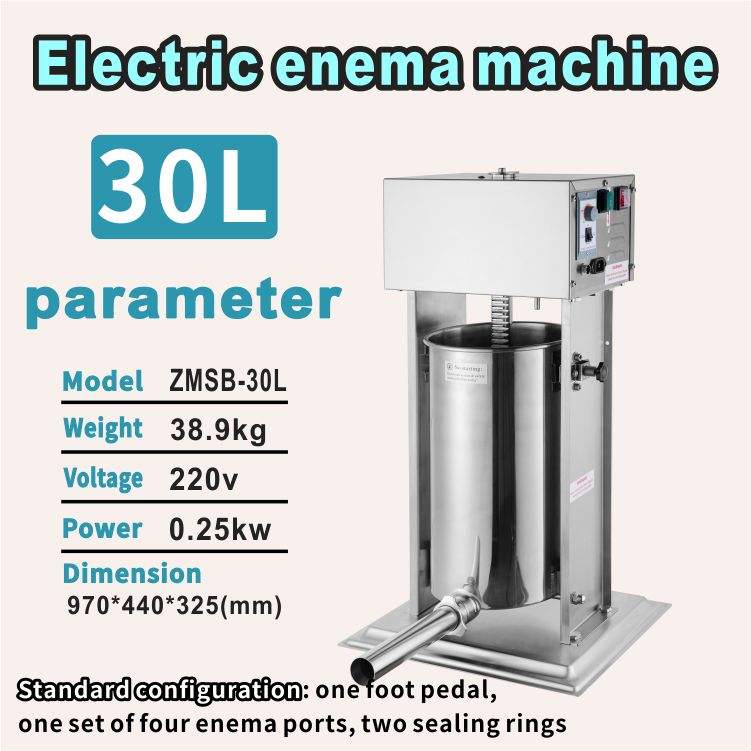 Deluxe 30 L Electric Enema Machine Automatic Stainless Steel Condition Hotels Restaurants Manufacturing Plants Food Shops
