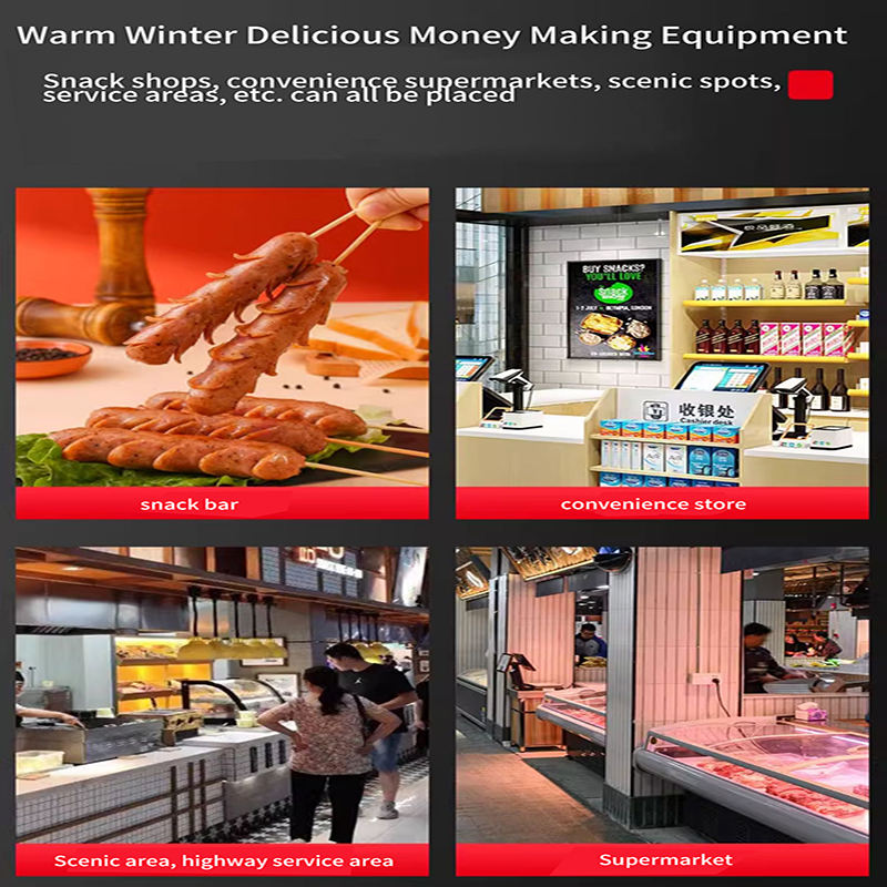 Commercial Professional Sausage Clipping Grill Machine High Productivity Snack Equipment