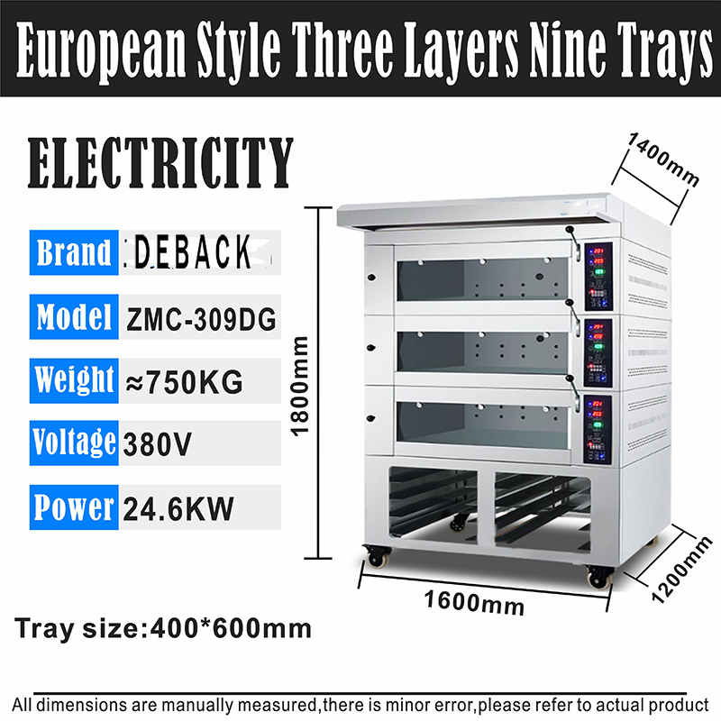 New Industrial Stainless Steel Electric Deck Oven for Bakery Restaurant Use High Productivity Corn Raw Material China Wholesale