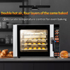 DEBACK New 4-Tray Stainless Steel Built-In Electric Convection Steam Oven Hot Air Baking Automatic Timer Long Service Fruit Corn