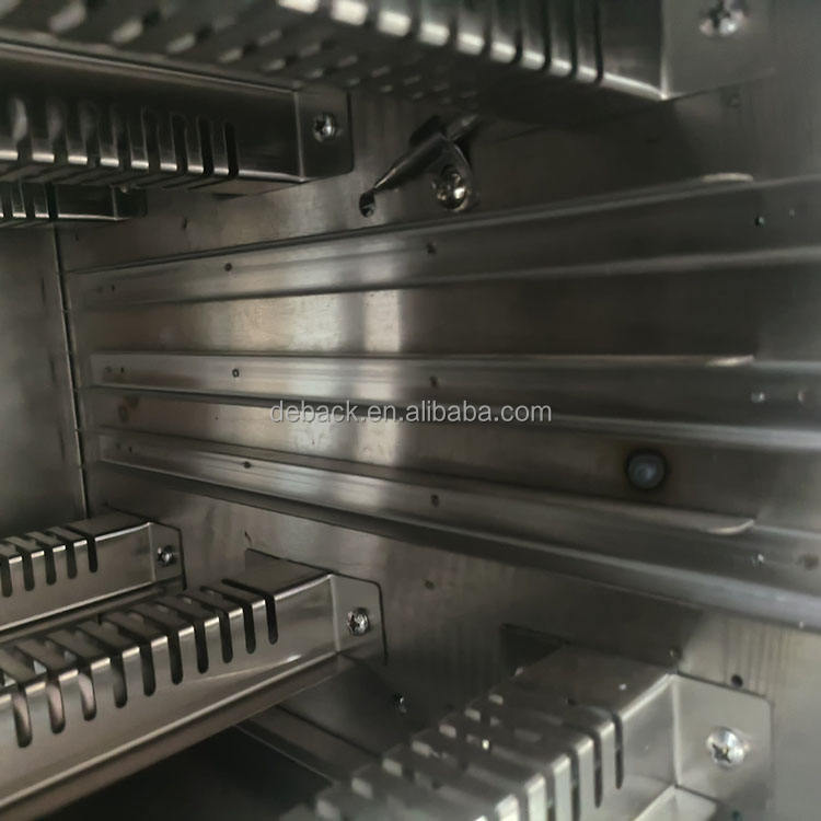 DEBACK New Electrically Heated Top Burner Commercial Kitchen Equipment Uniform Heating Automatic Meat Finishing Oven 220-240V