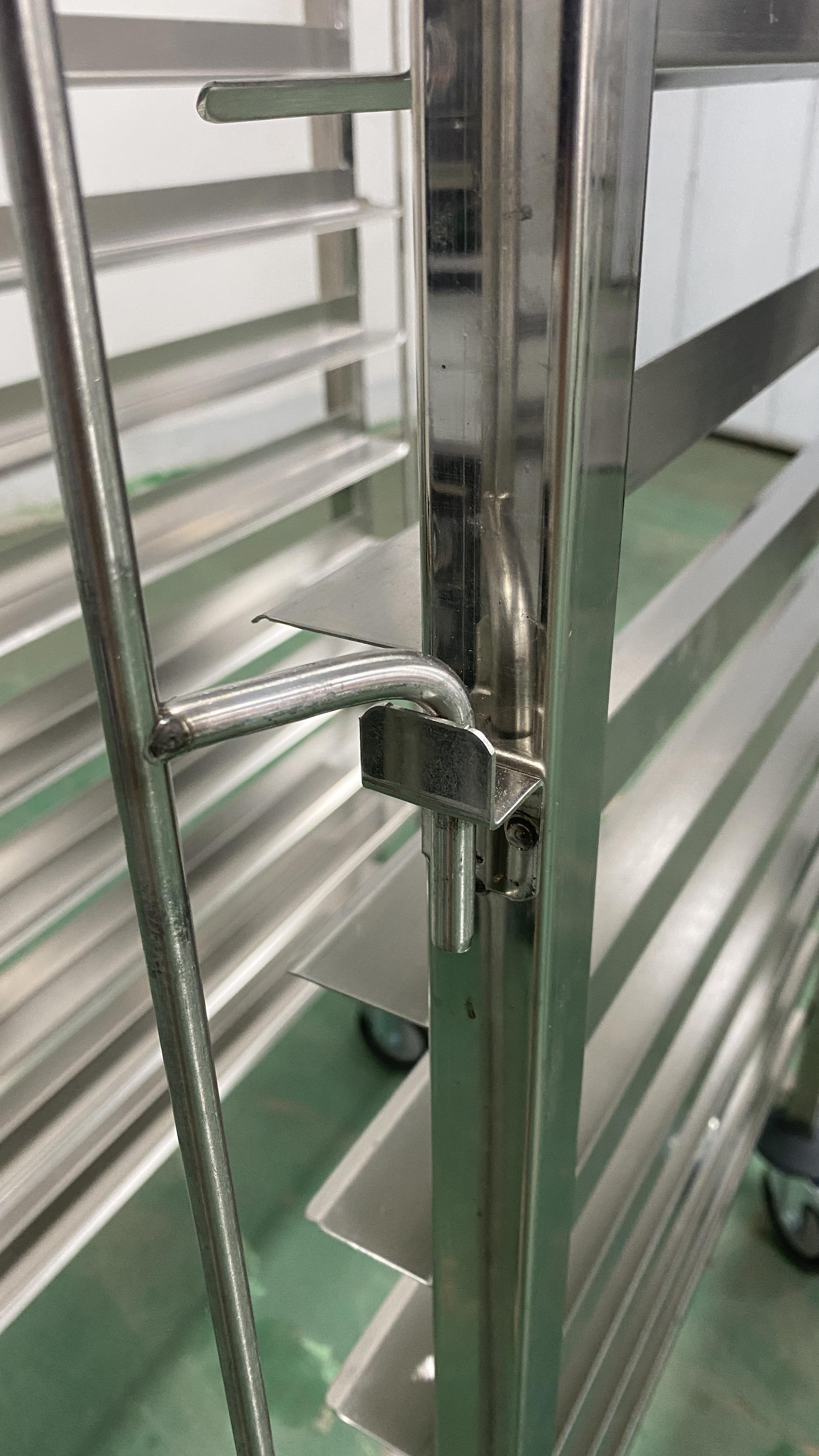 High Quality 15-Layer Stainless Steel Flake Trolley with Door Buckle Commercial Grade New Condition Wholesale From China