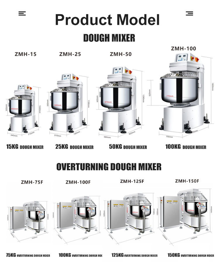60L Heavy-Duty Electric Dough Mixer Industrial Spiral for Bakery & Food Shop Removable Bowl New Condition for Flour