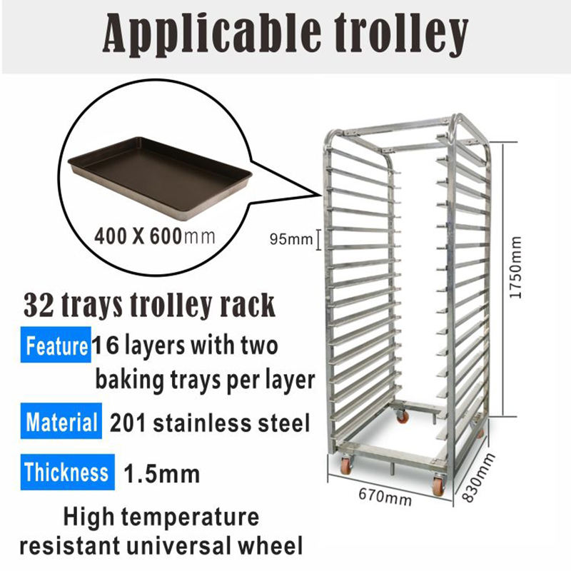 New Condition Commercial Electric 64-Trays Cart-Type Automatic Spray Proofer for Bread Production & Wheat Processing in Bakeries